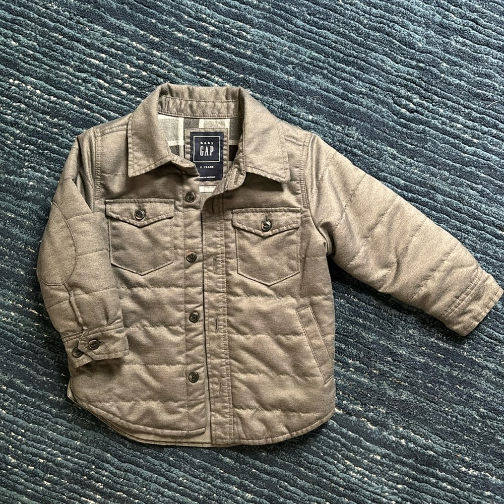Dark gray shacket